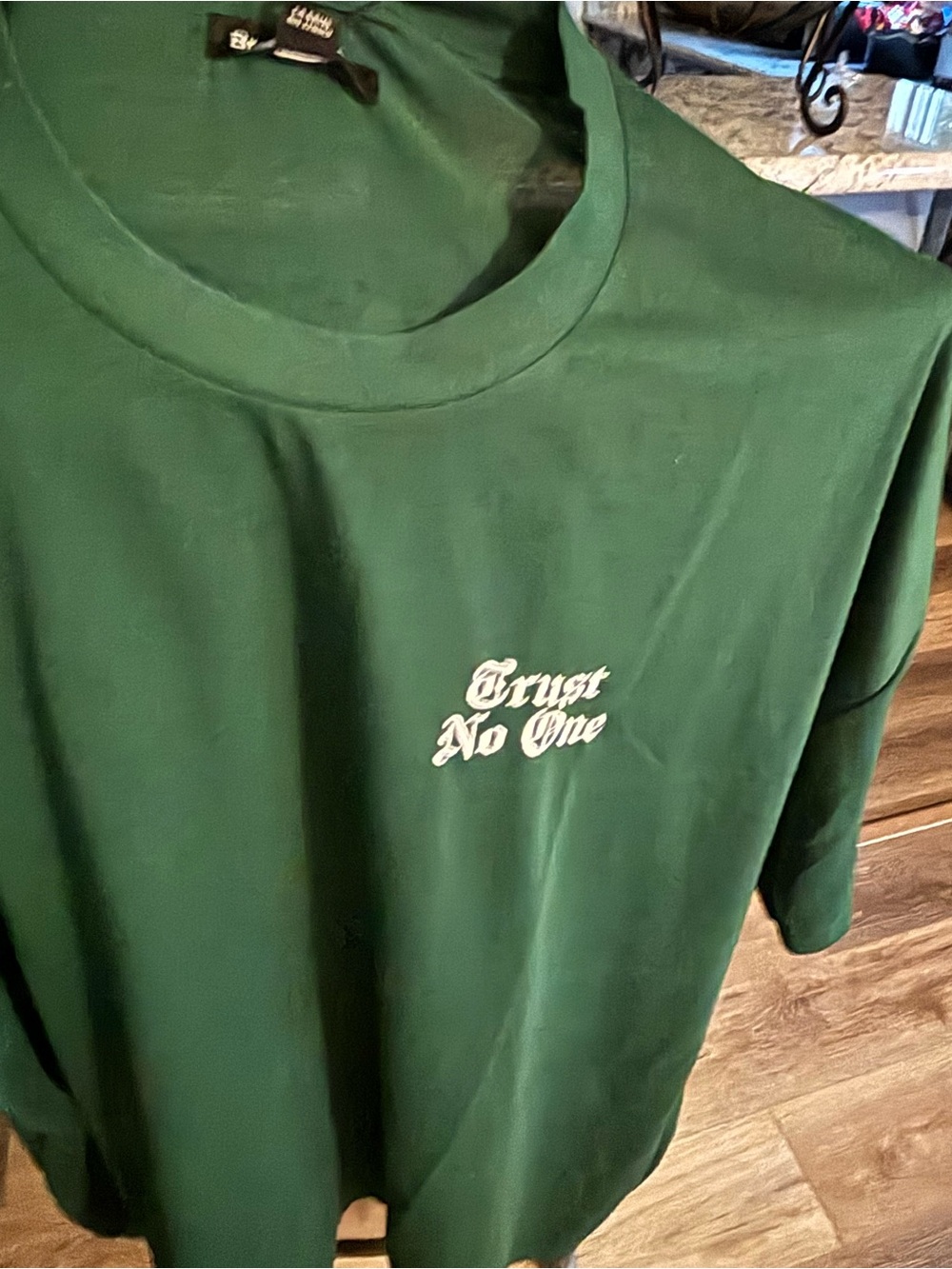 Forest Green "Trust No One" Graphic Tee